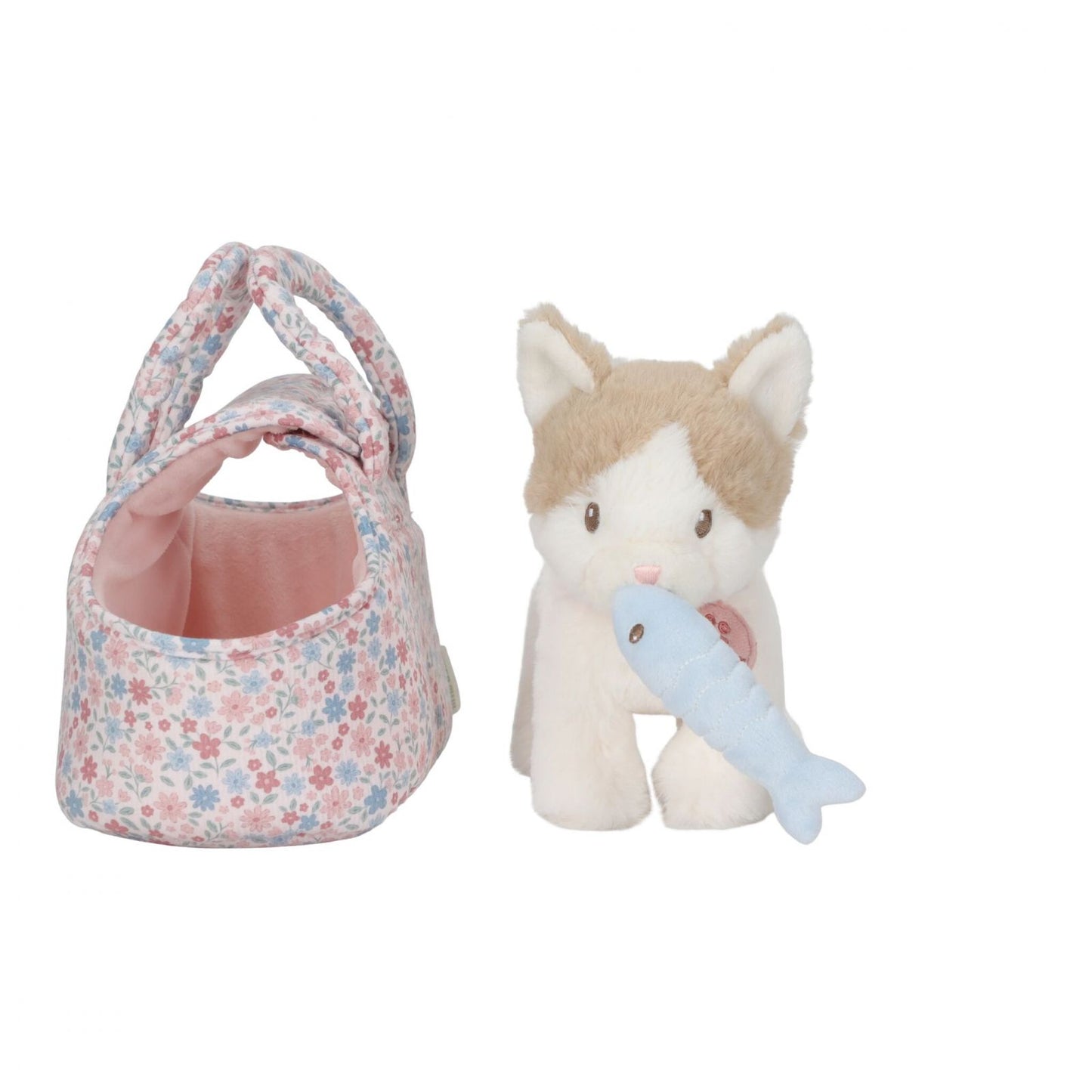Gatto di peluche con trasportino, Plush Cat in bag, Little Dutch