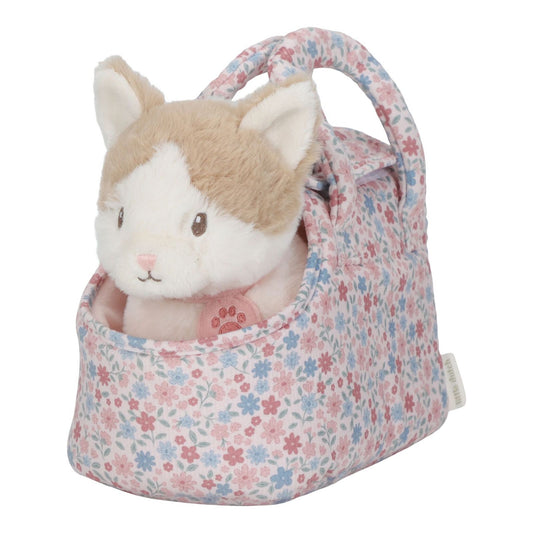 Gatto di peluche con trasportino, Plush Cat in bag, Little Dutch
