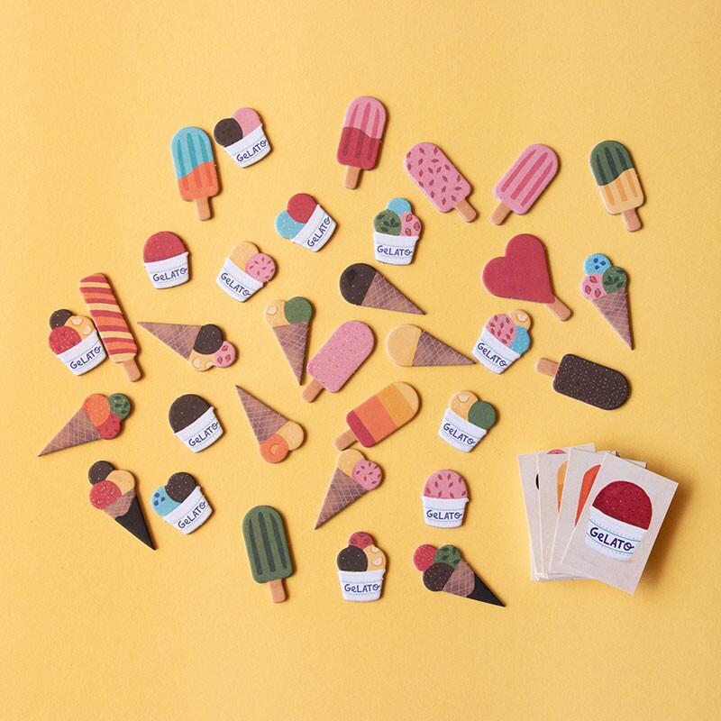 tesserine gusti gelati e schede gioco