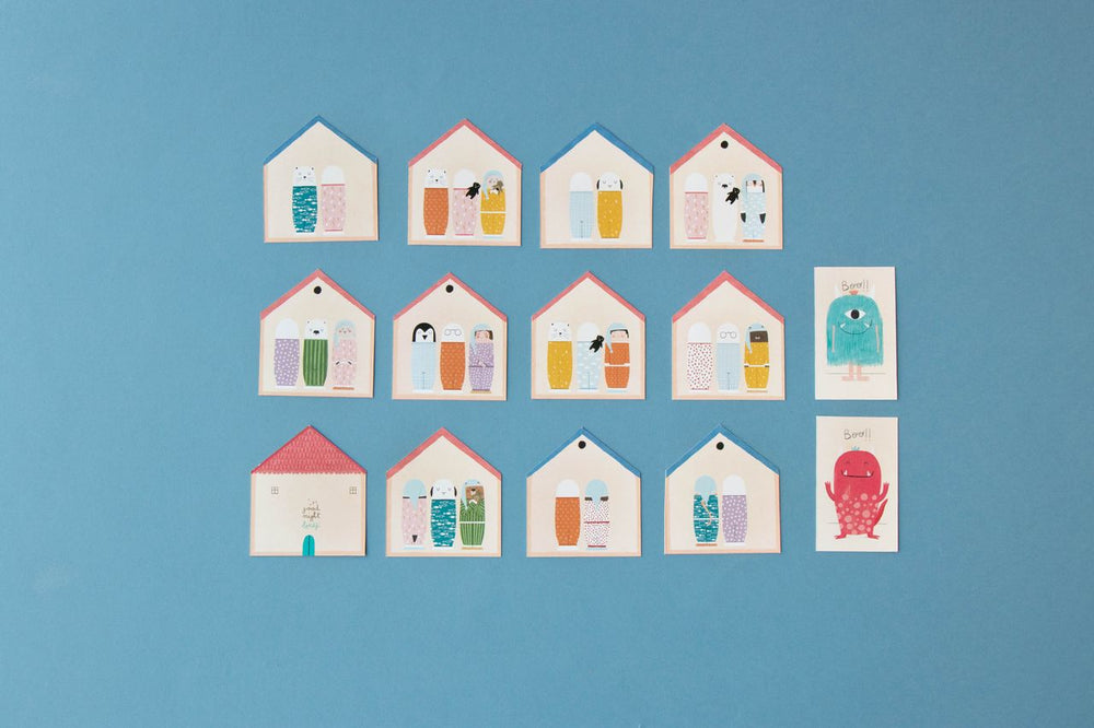 12 carte gioco e 2 mostri di cartone