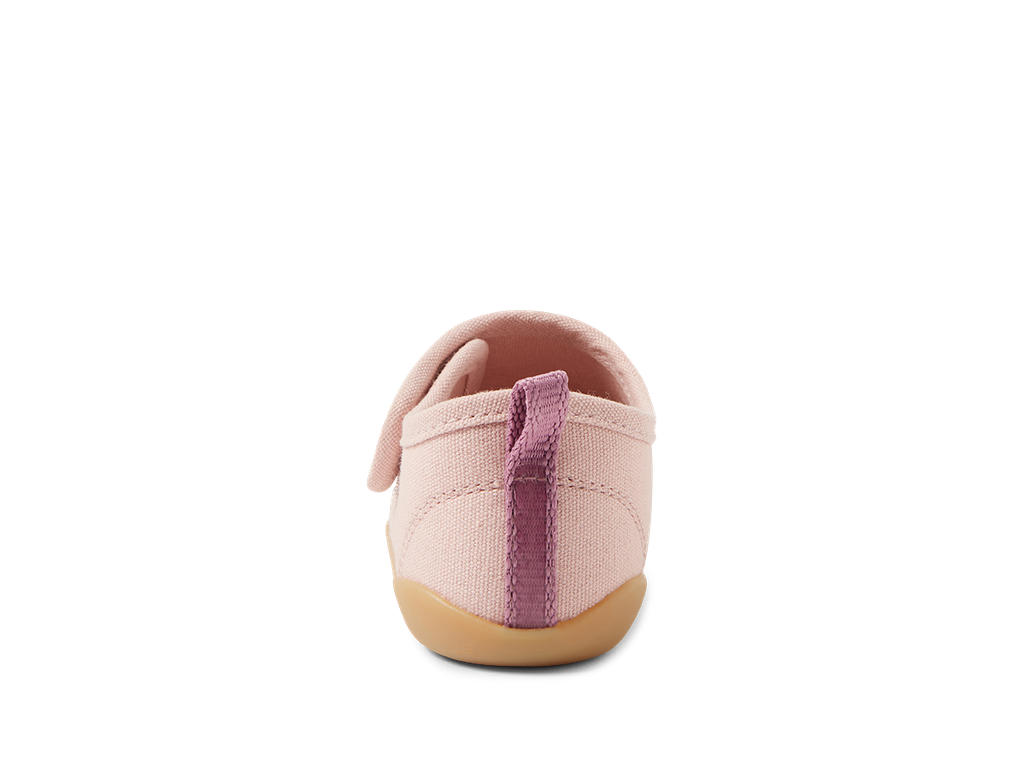 talone con fettuccia a contrasto scarpe indoor rosa con suola in gomma  chiusura con strap