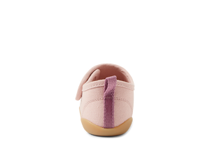 talone con fettuccia a contrasto scarpe indoor rosa con suola in gomma  chiusura con strap