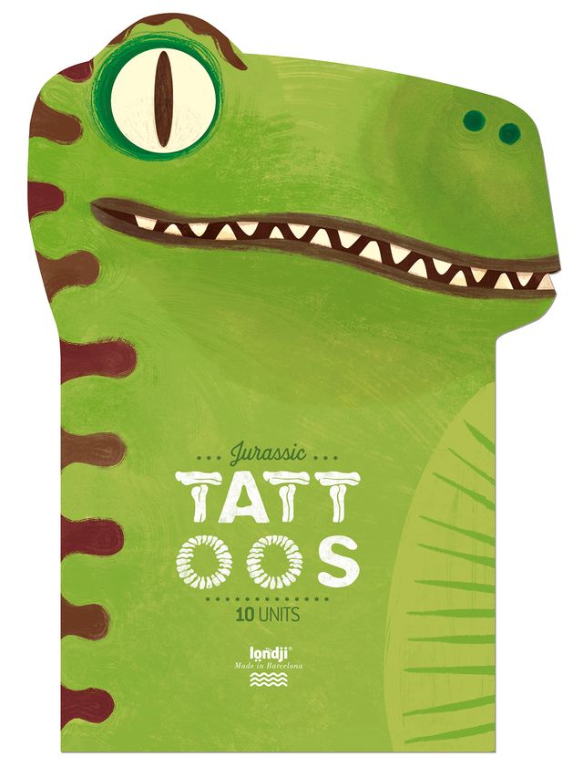 Packaging Jurassic tattos