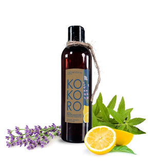 KOKORO - Ricarica per diffusori con bastoncini di Mizu Baby, 250 ml. In foto: fragranza limone, verbena e lavanda