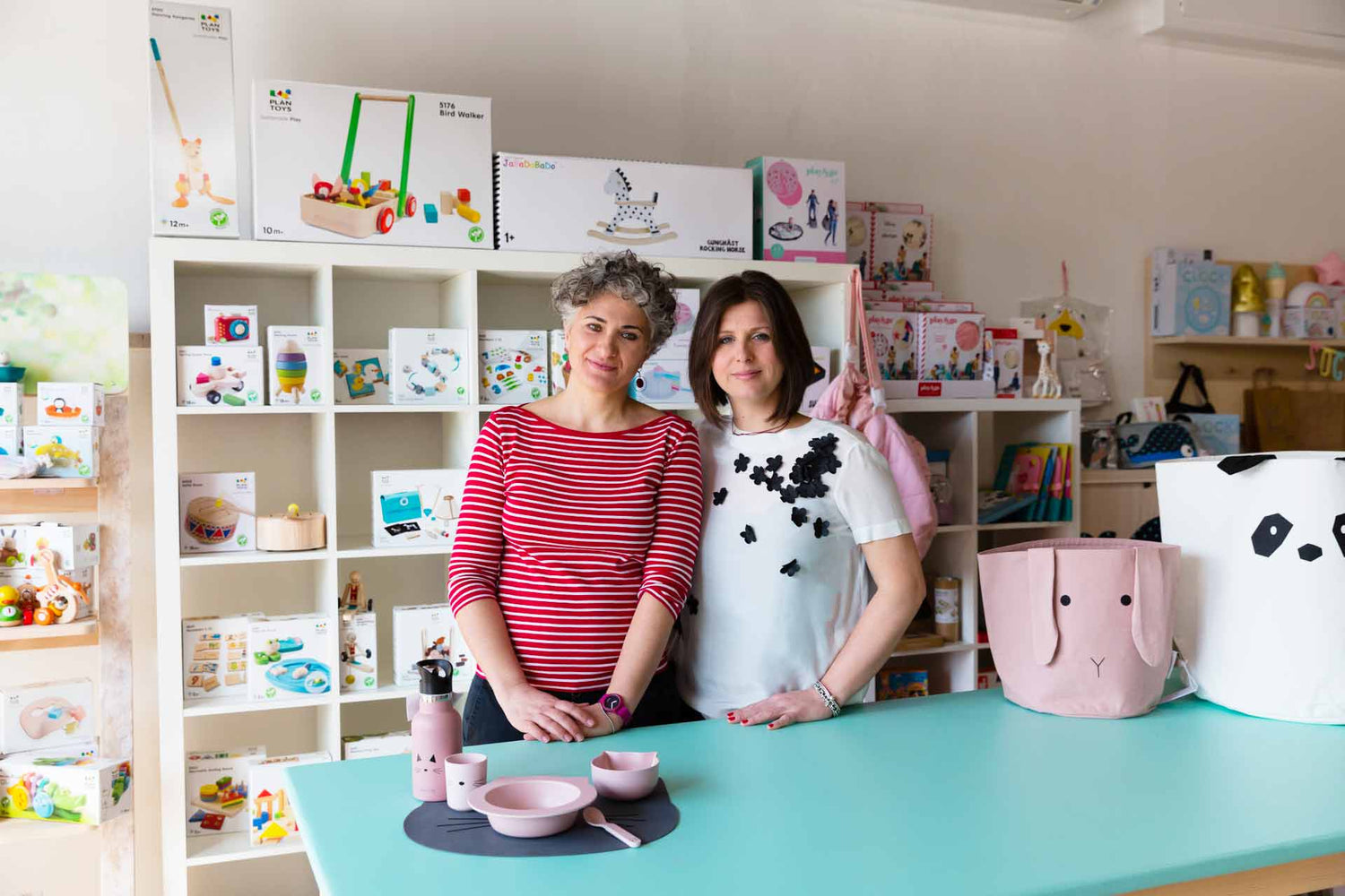 Le due fondatrici di Pisoli e Pannoli, Monica e Francesca