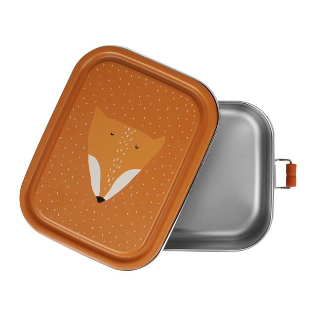 Lunch box porta merende, 100% acciaio inox, Trixie, Fox