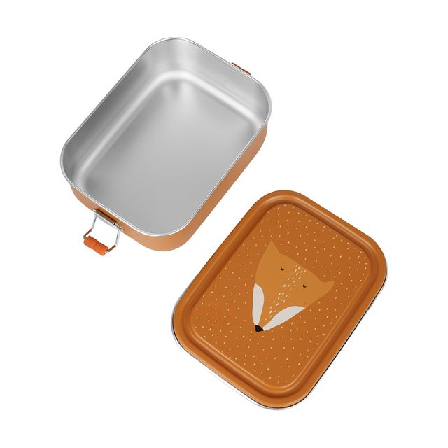 Lunch box porta merende, 100% acciaio inox, Trixie, Fox
