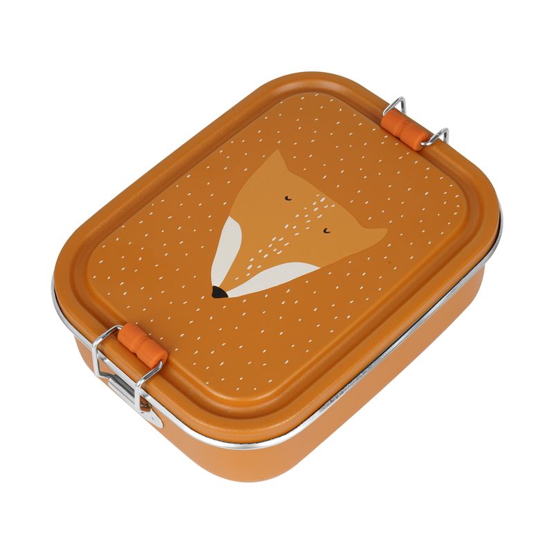 Lunch box porta merende, 100% acciaio inox, Trixie, Fox