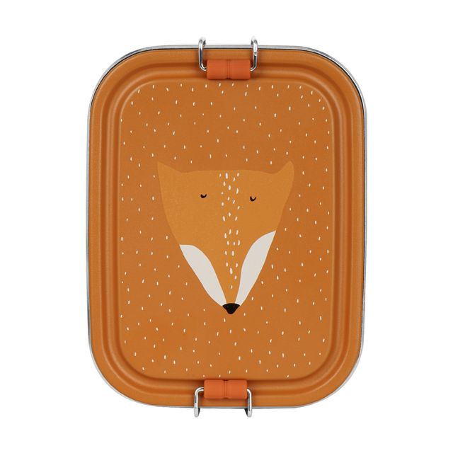 Lunch box porta merende, 100% acciaio inox, Trixie, Fox
