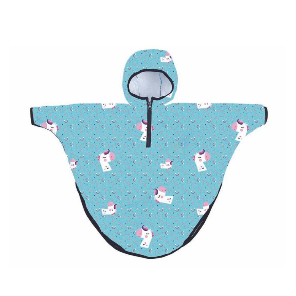 Mantellina impermeabile per la pioggia, unicorno azzurro, Mr Tiggle