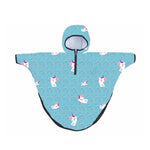 Mantellina impermeabile per la pioggia, unicorno azzurro, Mr Tiggle