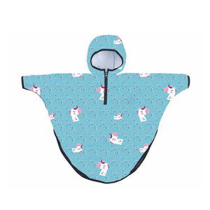 Mantellina impermeabile per la pioggia, unicorno azzurro, Mr Tiggle
