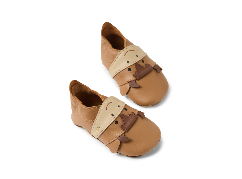 Bobux babbucce Soft Sole mooley cow caramel