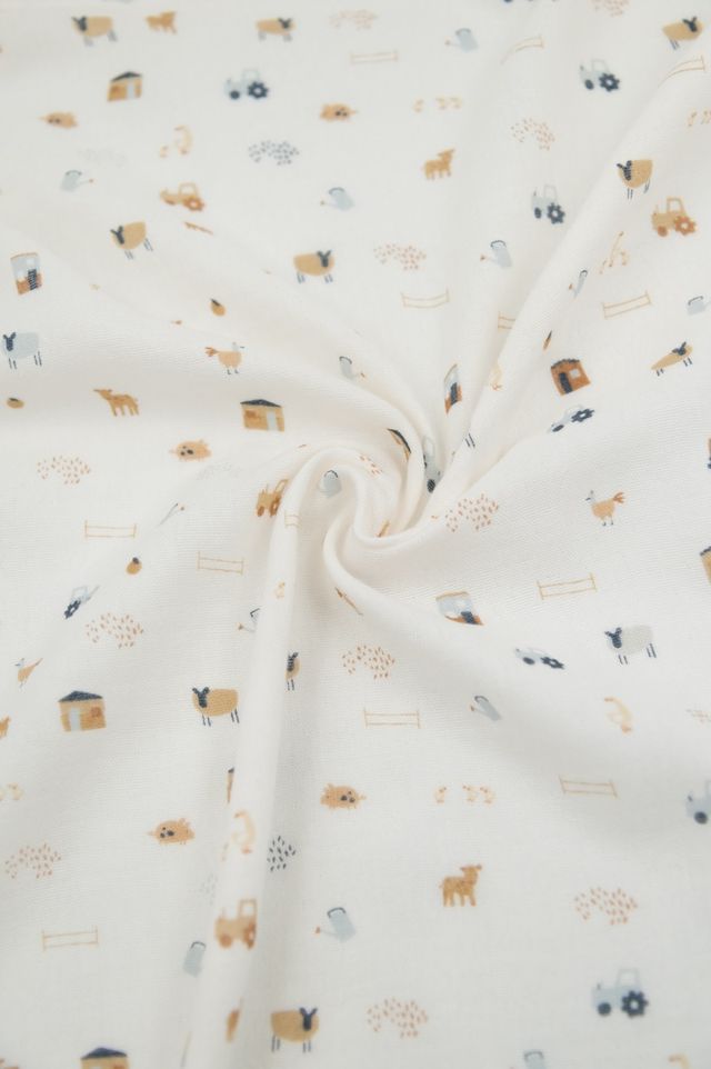 Mussola singola multi-uso XL 120x120, diverse fantasie, Bamboom