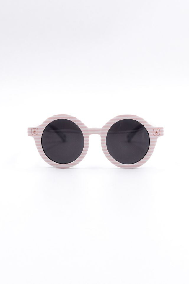 Occhiale da sole con protezione UV400 - PINK STRIPES BEAR, Bamboom