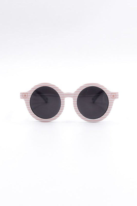 Occhiale da sole con protezione UV400 - PINK STRIPES BEAR, Bamboom