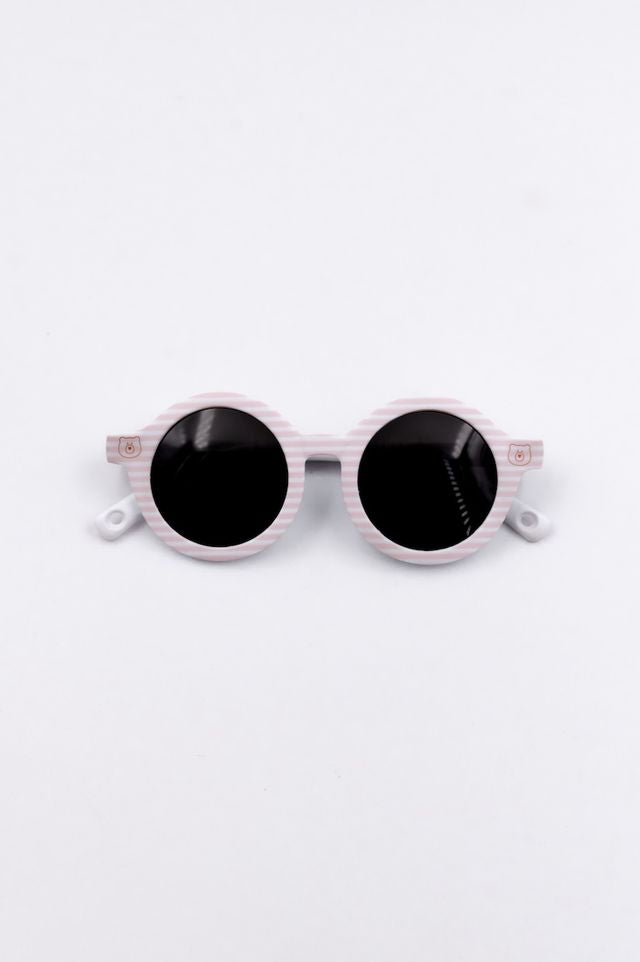 Occhiale da sole con protezione UV400 - PINK STRIPES BEAR, Bamboom