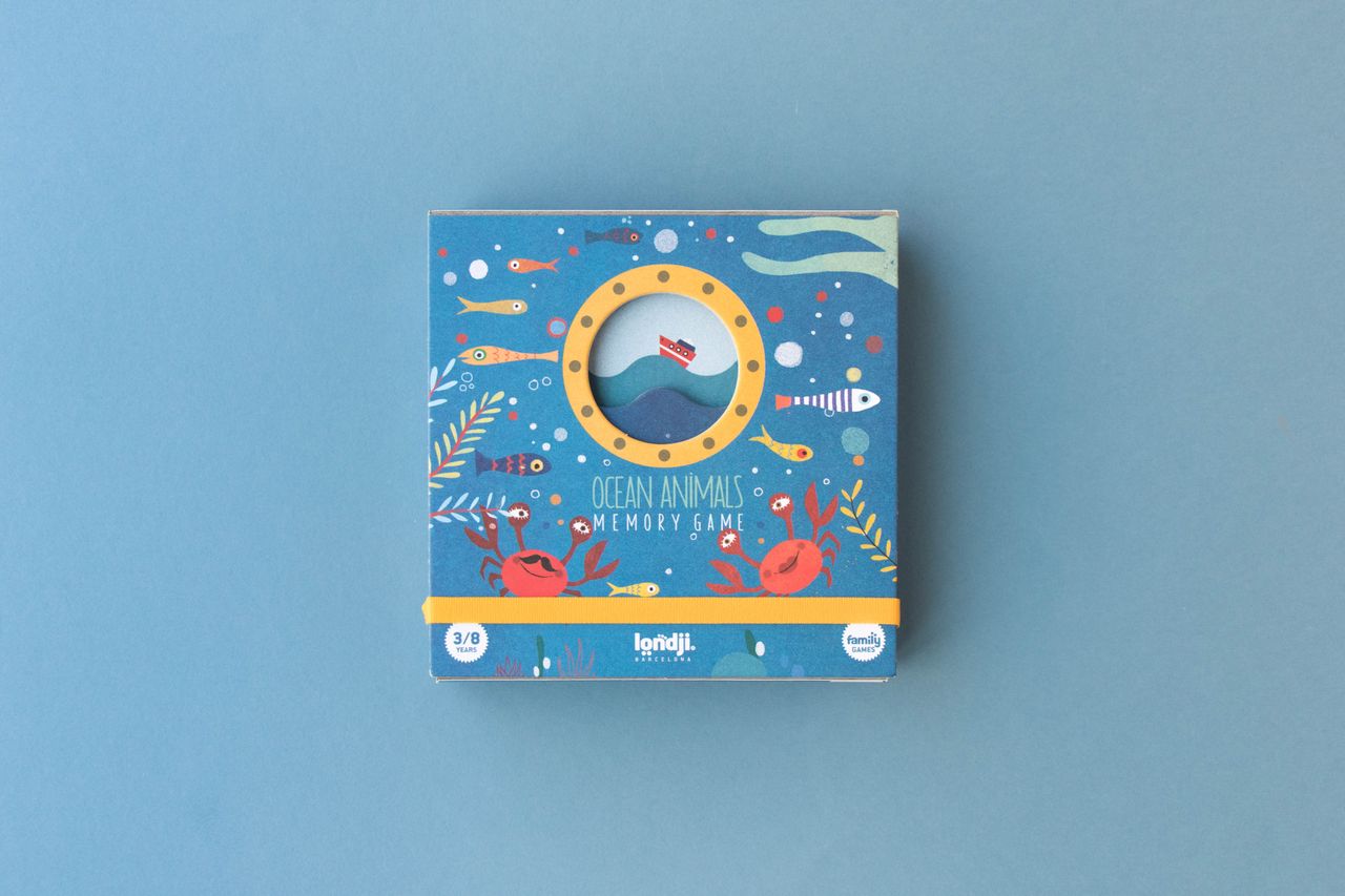 Packaging memory game ocean animals