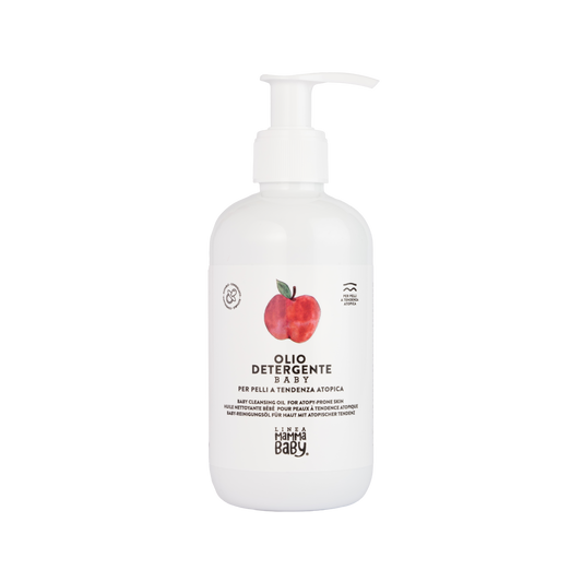 Olio detergente baby pelli atopiche, Vincenzino, Linea Mamma Baby, 250 ml