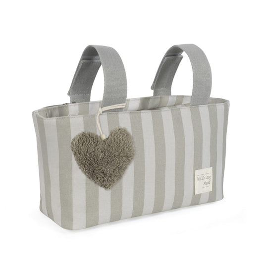 Visione frontale della organizer bag sintra green