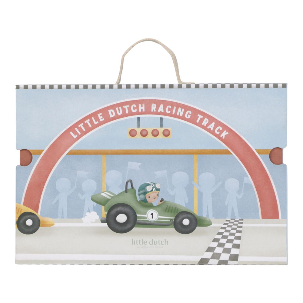 valigetta decorata con auto da corsa