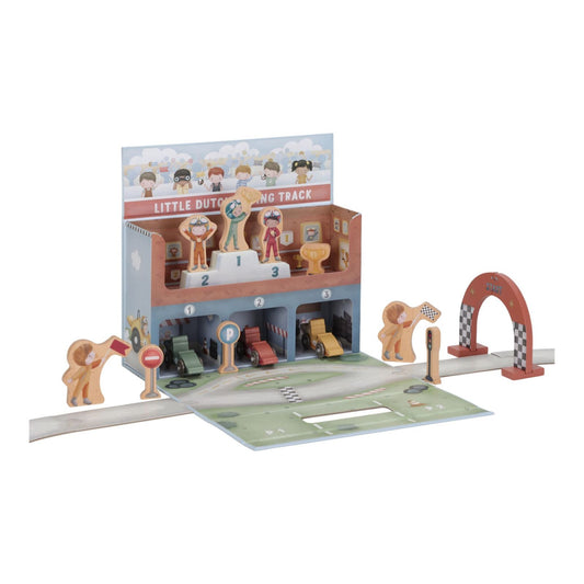 Valigetta con pista da corsa e macchinine, Play Case with racetrack, Little Dutch