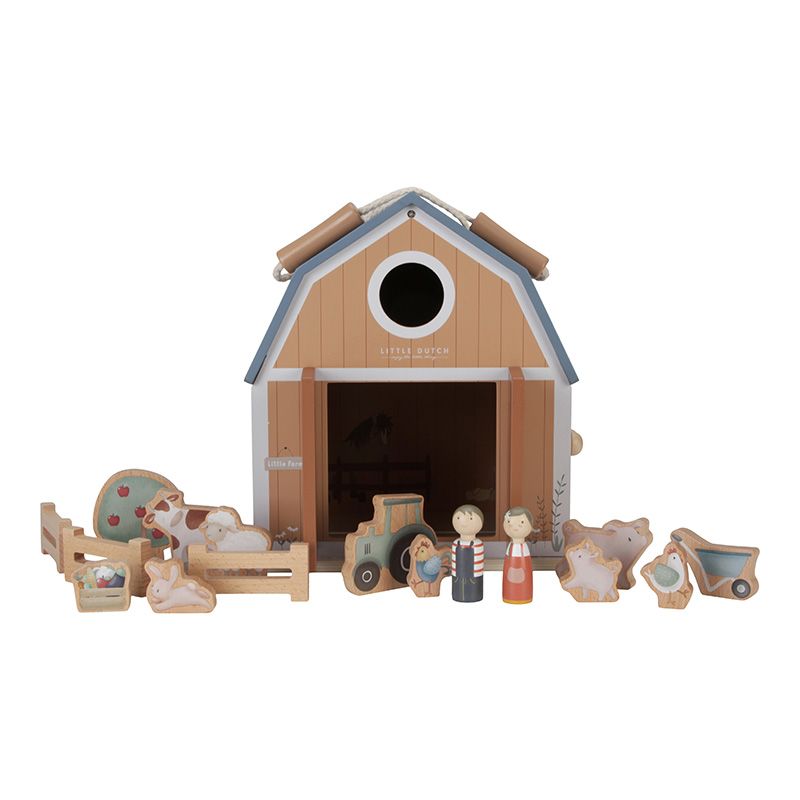 Visione d'insieme della fattoria portatile Little Dutch 