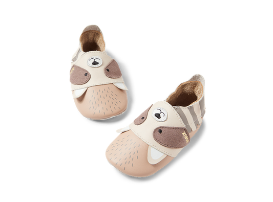 babbucce fantasia procione colore beige