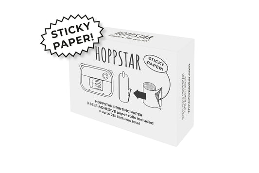 scatola contenente 3 rotoli adesivi per macchina Hoppstar artist