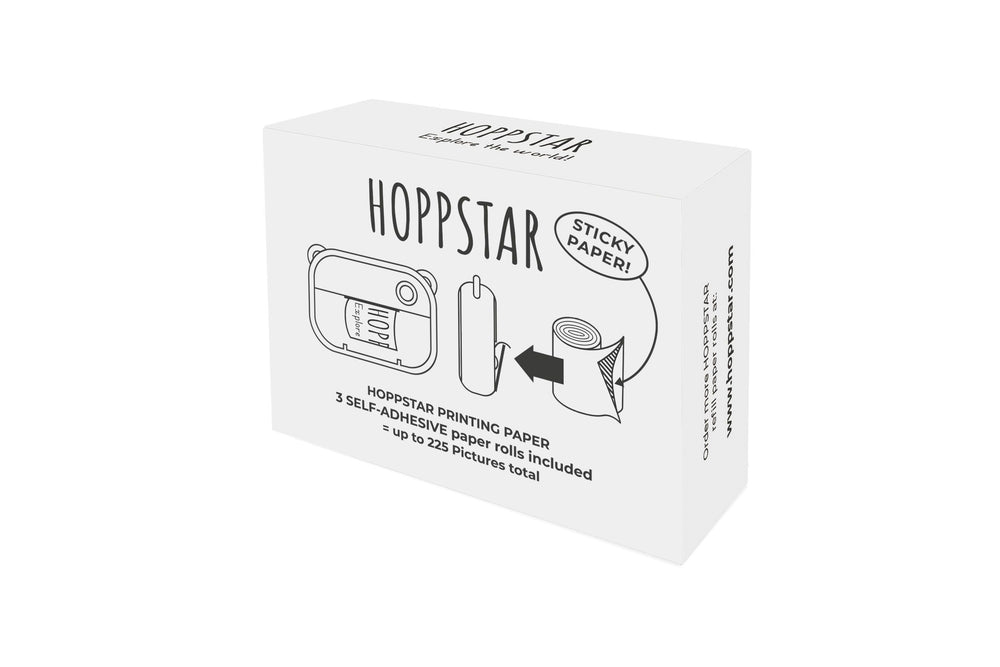 3 Rotoli Refill Carta Termica Adesiva Hoppstar Artist