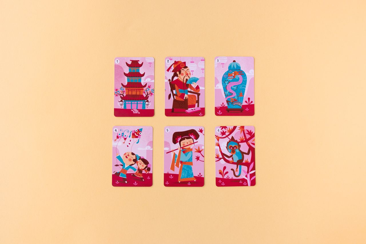 6 carte del gruppo storico Antico Inpero Cinese