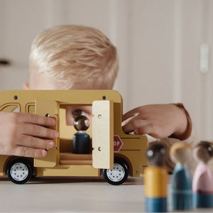 School Bus gioco in legno con personaggi, Little Dutch