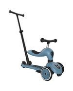 Monopattino e Triciclo, Scoot and Ride, con Barra di Spinta Highwaykick 1 Push and Go colore steel
