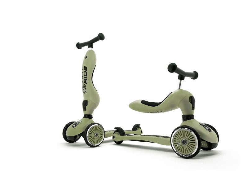 Monopattino e Triciclo 2in1 colore, Scoot and Ride colore Olive