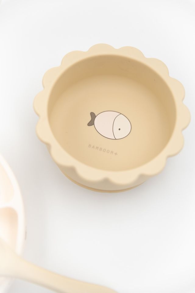 Set pappa in silicone, Dinner set, Bamboom