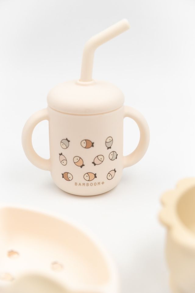 Set pappa in silicone, Dinner set, Bamboom