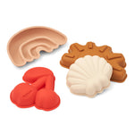 Set 4 formine da spiaggia Gill Sand in silicone, Liewood - Design: cherry sand mouds