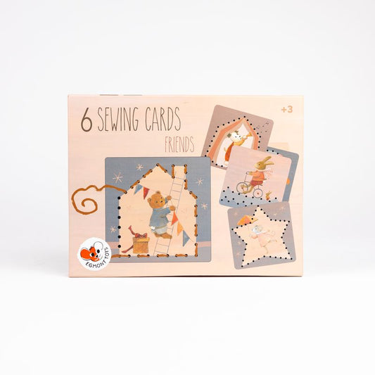Packaging 6 sewing cards friends
