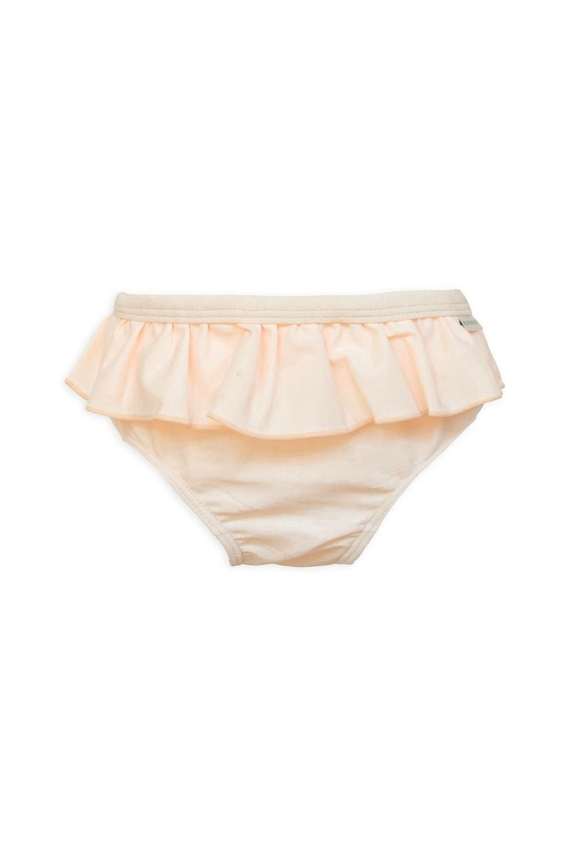 slip bimba con volant colore rosa chiaro