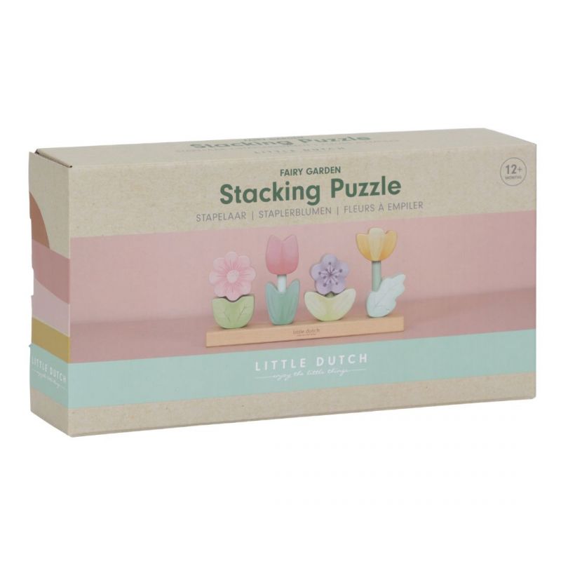 packaging in cartone del puzzle impilabile 4 fiori