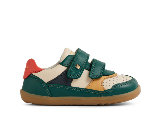 Bobux Step Up Hunter scarpe primi passi in pelle, swan rainforest
