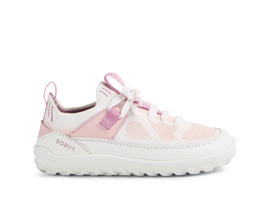 Bobux Step Up META BAREFOOT ALPHA scarpe  primi passi, colore WHITE-PARFAIT PINK
