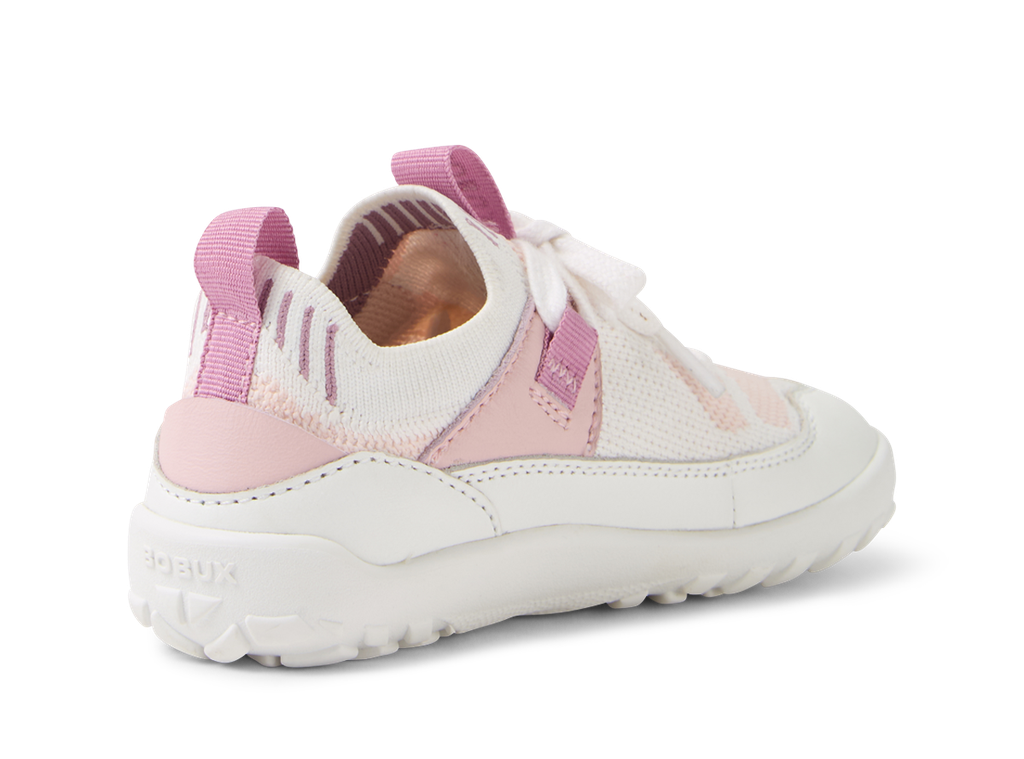 Bobux Step Up META BAREFOOT ALPHA scarpe  primi passi, colore WHITE-PARFAIT PINK