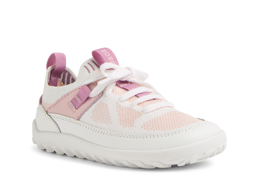 Bobux Step Up META BAREFOOT ALPHA scarpe  primi passi, colore WHITE-PARFAIT PINK