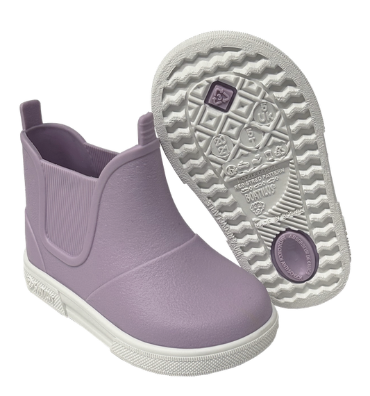 Stivaletti da pioggia BABY BEATLY di Boatilus, colore lilla/white