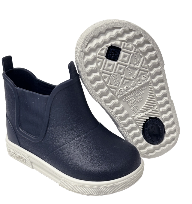 Stivaletti da pioggia BABY BEATLY di Boatilus, colore navy/white