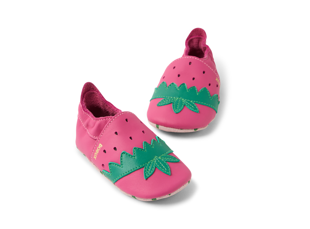 Bobux babbucce Soft Sole stawberry pink winter