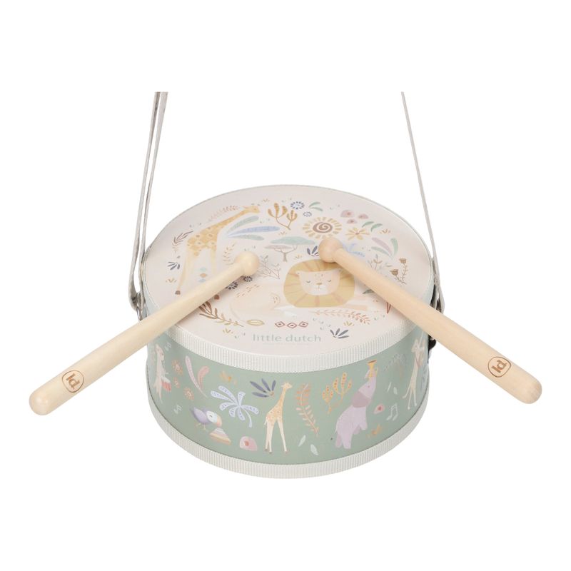 Tamburo musicale, collezione SAFARI FRIENDS, Little Dutch