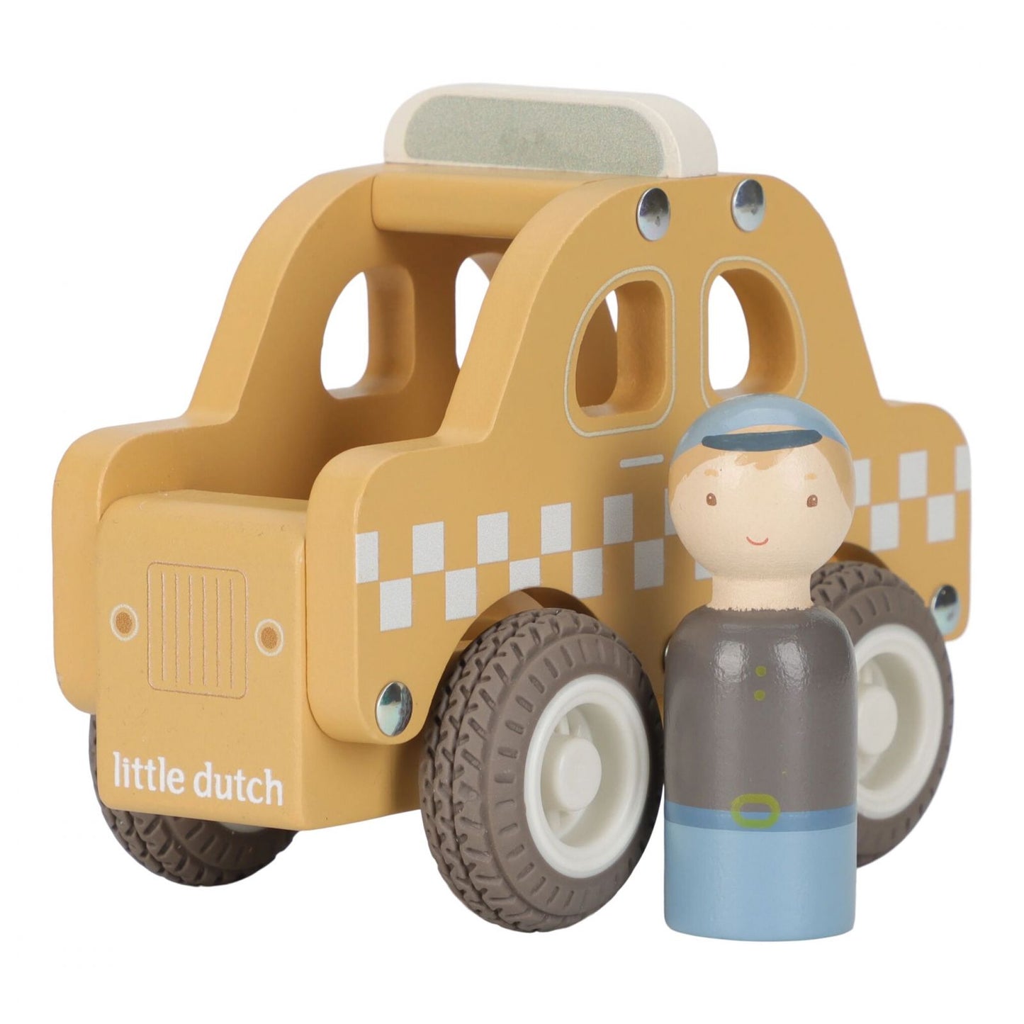 Taxi con personaggio in legno, Little Dutch