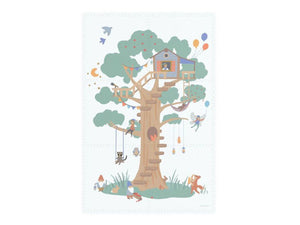 Tappeto gioco in schiuma eevaa fantasia TREEHOUSE(casetta sull'albero), Play&go, 6 pezzi